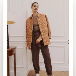 MADEWELL NWT Quilted Belrose Shirt-Jacket in Bloom Dot Size XLarge